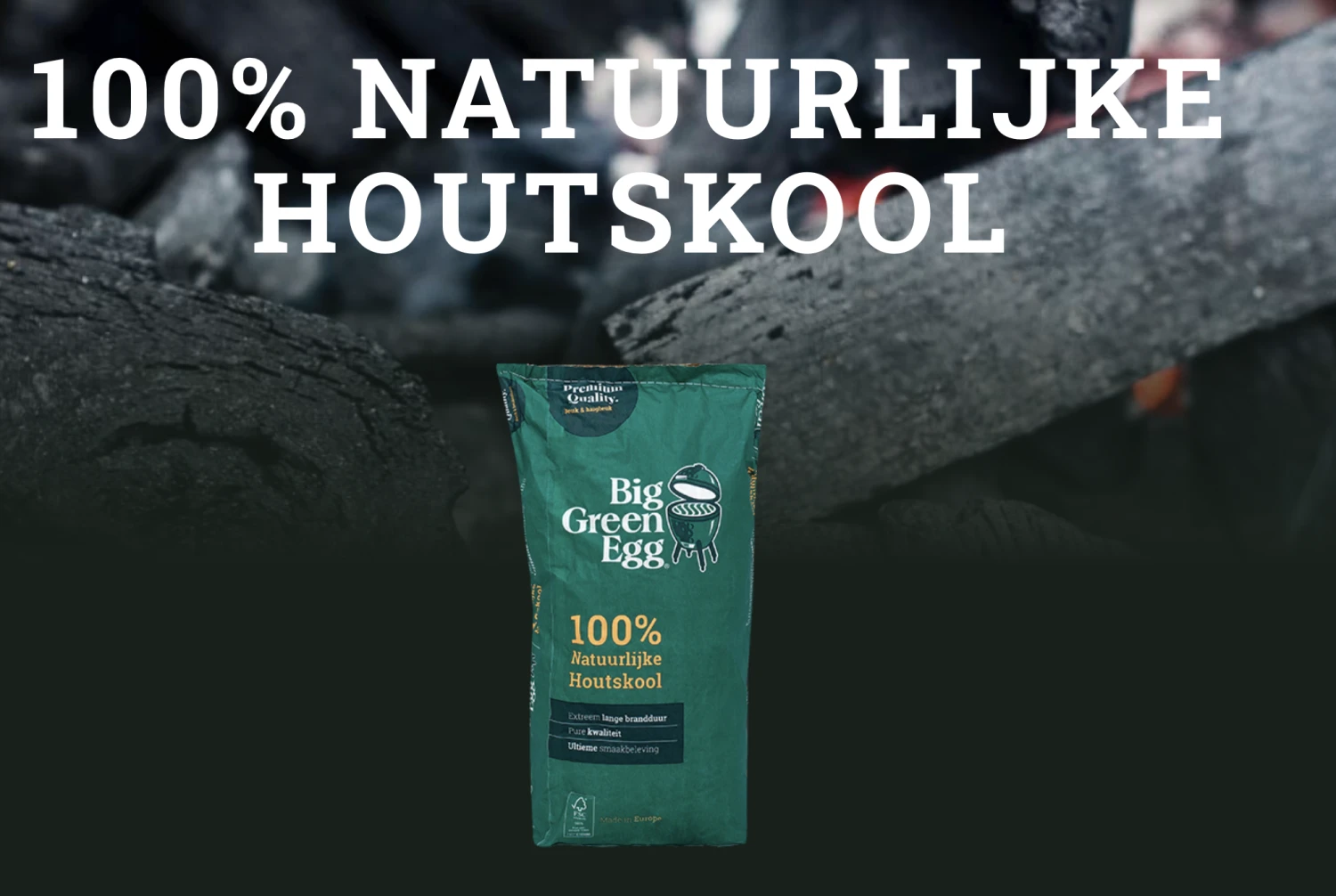 Big Green Egg Houtskool 9 Kg