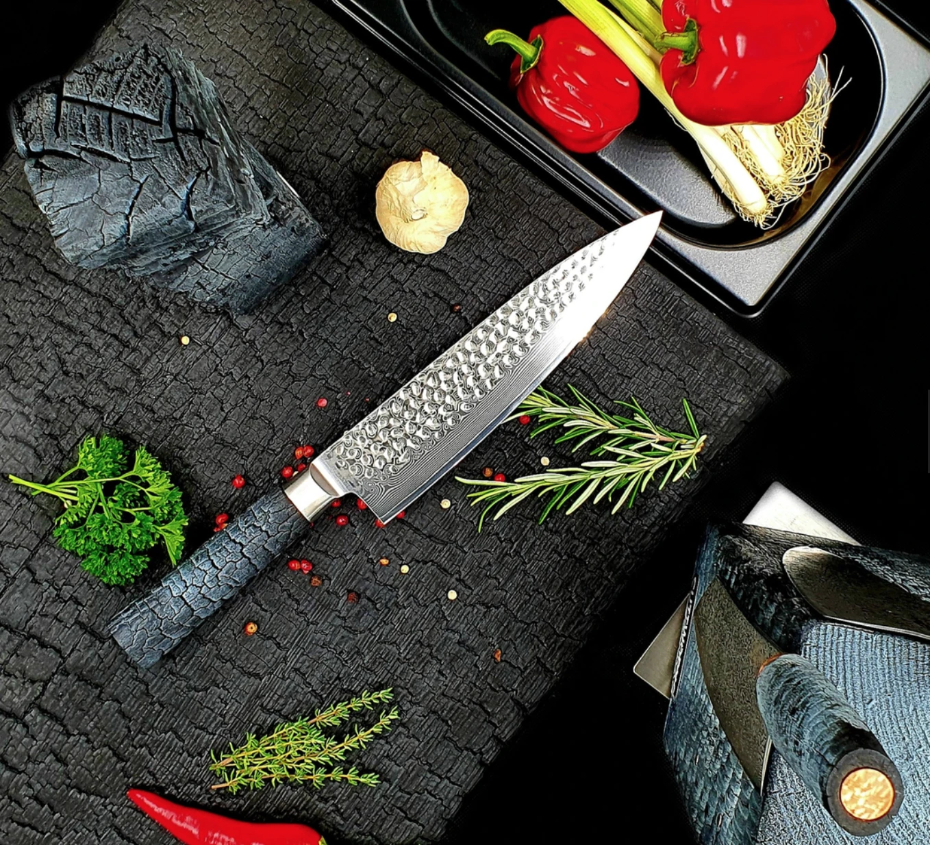 Cuttworxs Flamewood Koksmes Damaststaal VG10 - Image 3