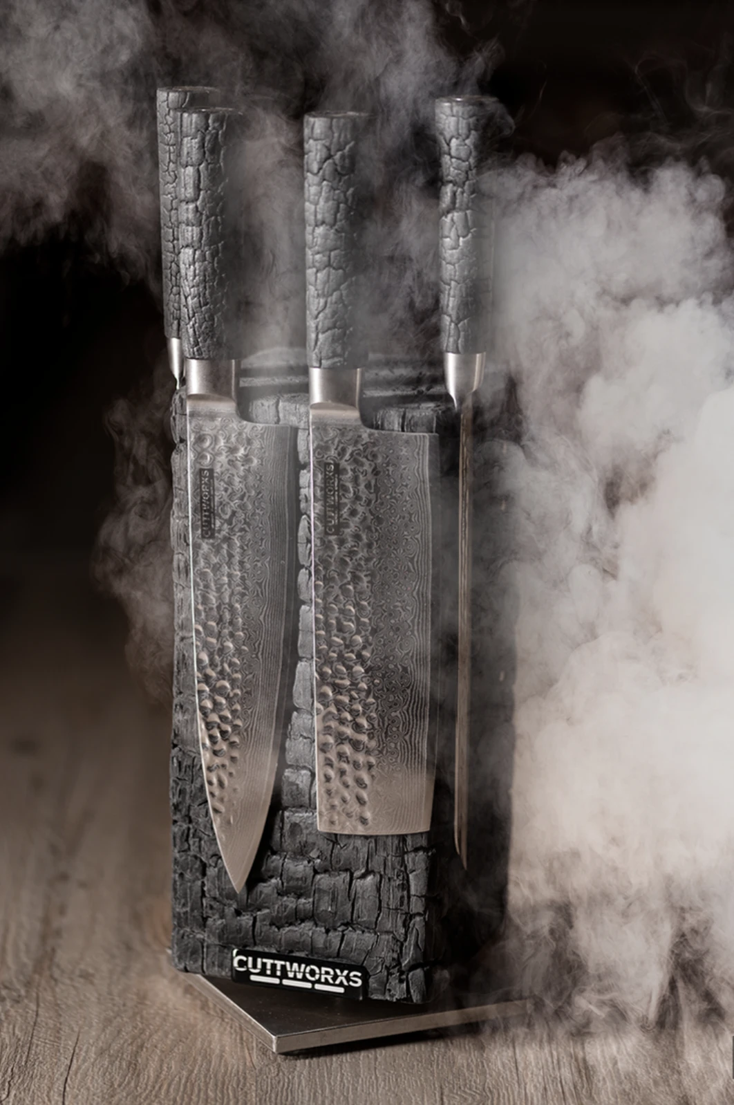 Cuttworxs Flamewood Koksmes Damaststaal VG10 - Image 5