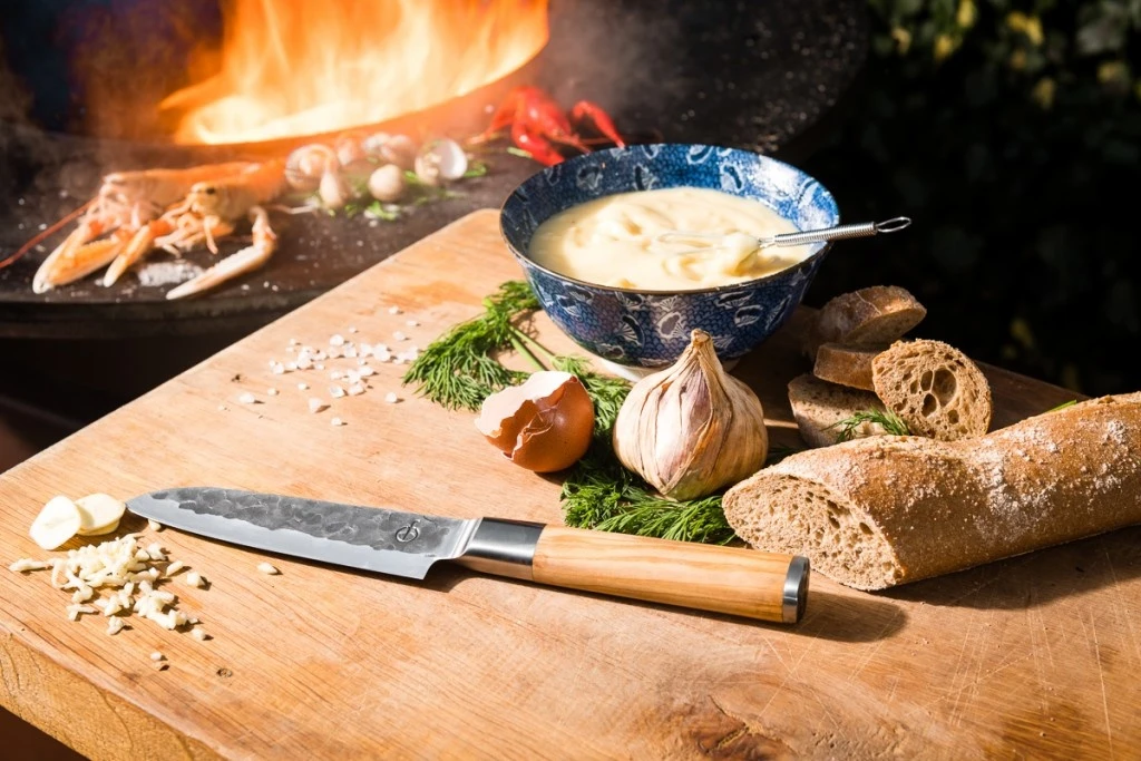 Forged Olive Santokumes 14cm - Image 3