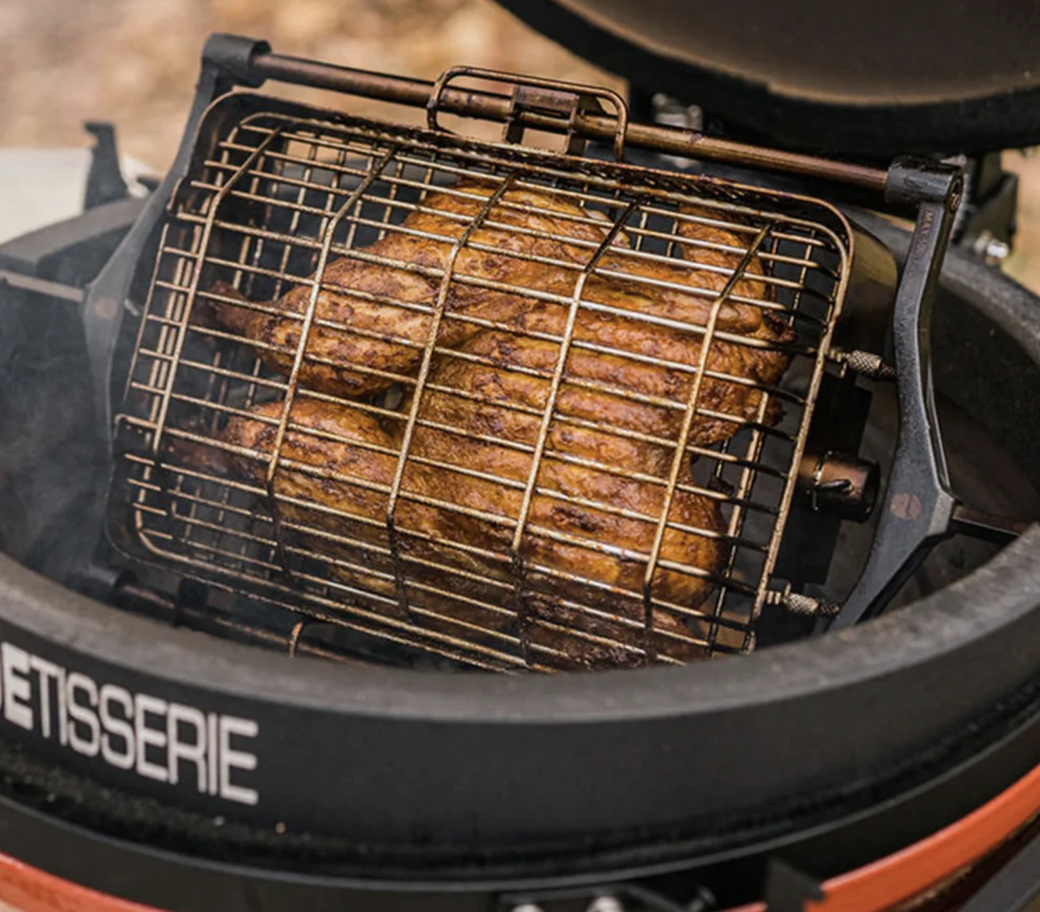 Kamado Joe JoeTisserie Basket Set Spit Mand - Image 7